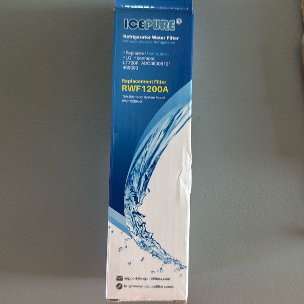 ICEPURE Replacement Refrigerator Water Filter RWF1200A-S Activated Carbon Air